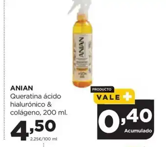 Alimerka ANIAN Queratina ácido hialurónico & colágeno oferta