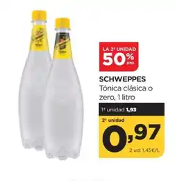 Alimerka SCHWEPPES Tónica clásica o zero oferta