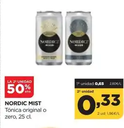 Alimerka NORDIC MIST Tónica original o zero oferta
