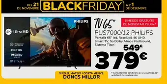 PHILIPS TV 65"PUS7000/12