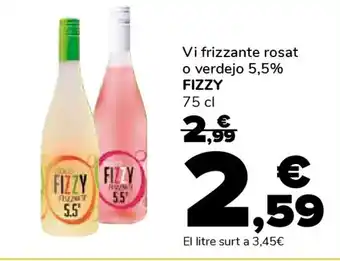 FIZZY Vi frizzante rosat o verdejo 5,5%