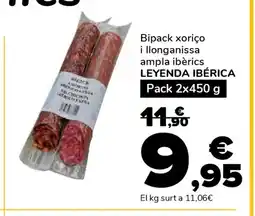 Supeco LEYENDA IBÉRICA Bipack xoriço i llonganissa ampla ibèrics oferta