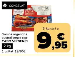 Supeco CABO VÍRGENES Gamba argentina austral sense cap oferta