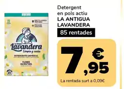 Supeco LA ANTIGUA LAVANDERA Detergent en pols actiu oferta