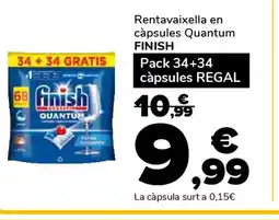 Supeco FINISH Rentavaixella en càpsules Quantum oferta