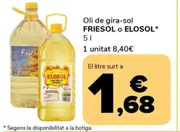 Supeco FRIESOL o ELOSOL Oli de gira-sol oferta