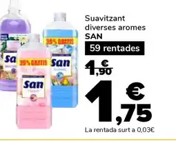 Supeco SAN Suavitzant diverses aromes oferta