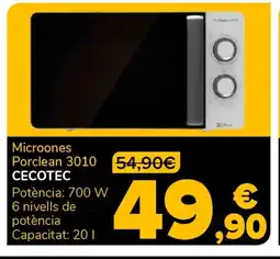 Supeco CECOTEC Microones Porclean 3010 oferta