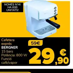 Supeco BERGNER Cafetera exprés oferta