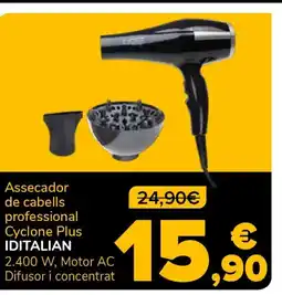 Supeco IDITALIAN Assecador de cabells professional Cyclone Plus oferta