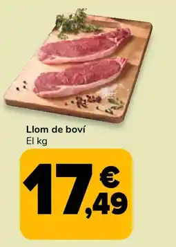 Supeco Llom de boví oferta