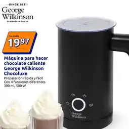 Action GEORGE WILKINSON Máquina para hacer chocolate caliente Chocoluxe oferta