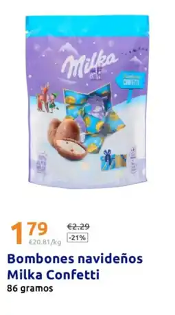 Action Bombones navideños Milka Confetti oferta