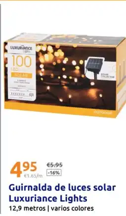 Action Guirnalda de luces solar Luxuriance Lights oferta