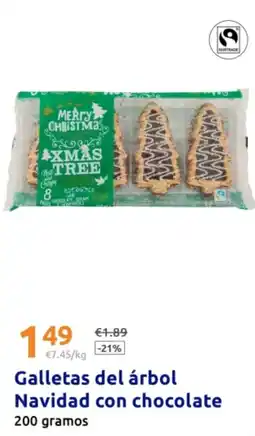 Action Galletas del árbol Navidad con chocolate oferta