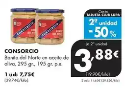 Supermercados Lupa Consorcio - bonito del norte en aceite de oliva oferta