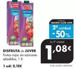 Supermercados Lupa Disfruta de juver - frutos rojos sin azúcares añadidos oferta