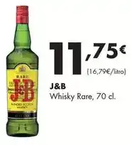 Supermercados Lupa J&b - whisky rare oferta
