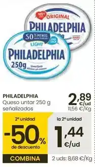 Eroski Philadelphia - queso untar oferta
