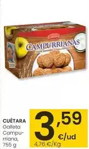 Eroski Cuétara - galleta campu-rrianao oferta