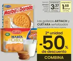Eroski Artiach - galleta marbú dorada oferta