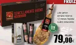 FROIZ Navidul - lote jamon serrano reserva 12 meses oferta