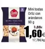 FROIZ ORTIZ Mini tostas con arándanos oferta