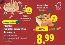 Lidl Playtive - juguetes educativos de madera oferta