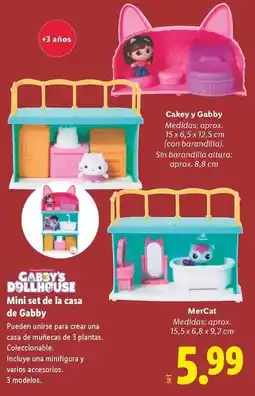Lidl Gabby's dollhouse - mini set de la casa de gabby oferta