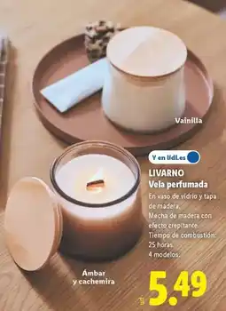 Lidl Livarno - vela perfumada oferta
