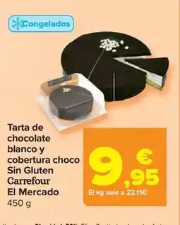 Carrefour Carrefour el mercado - tarta de chocolate blanco y cobertura choco sin gluten oferta