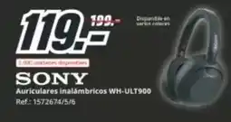 MediaMarkt Sony - auriculares inalámbricos wh-ult900 oferta