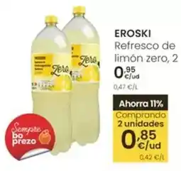 Eroski Eroski - refresco de limon zero oferta
