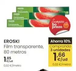 Eroski Eroski - film transparente, 80 metros oferta