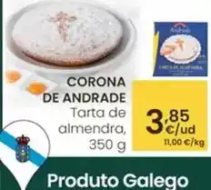 Eroski Corona de andrade - tarta de almendra oferta
