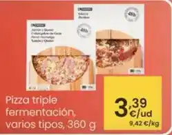Eroski Pizza triple fermentacion oferta