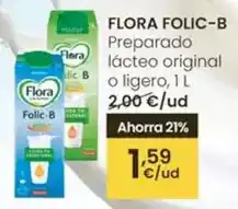 Eroski Flora - folic-b preparado lacteo original o ligero oferta