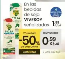 Eroski Vivesoy - en las bebidas de soja oferta