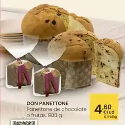 Eroski Don panettone - panettone de chocolate o frutas oferta