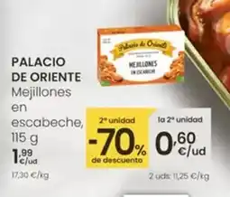 Eroski Palacio de oriente - mejillones en escabeche oferta