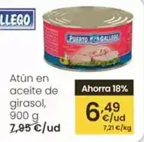 Eroski Puerto gallego - atun en aceite de girasol oferta