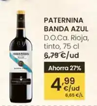 Eroski Paternina - banda azul d.o.ca. rioja tinto oferta