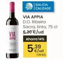 Eroski Via appia - d.o. ribeira sacra oferta