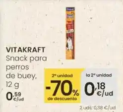 Eroski Vitakraft - snack para perros de buey oferta