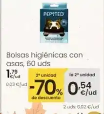 Eroski Bolsas higienicas con asas oferta