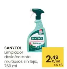 Eroski Sanytol - limpiador desinfectante multiusos sin lejía oferta