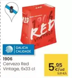 Eroski 1906 - cerveza red vintage oferta