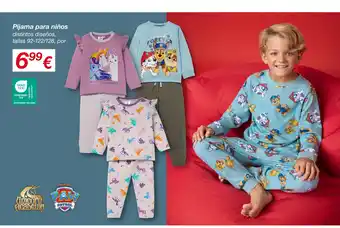KIK Pijama para niños oferta