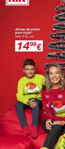 KIK Jersey de punto para mujer oferta