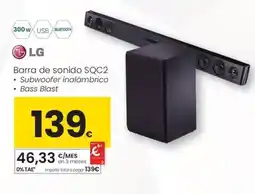 Eroski LG Barra de sonido SQC2 oferta
